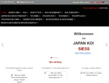 Tablet Screenshot of japan-koi-siess.com